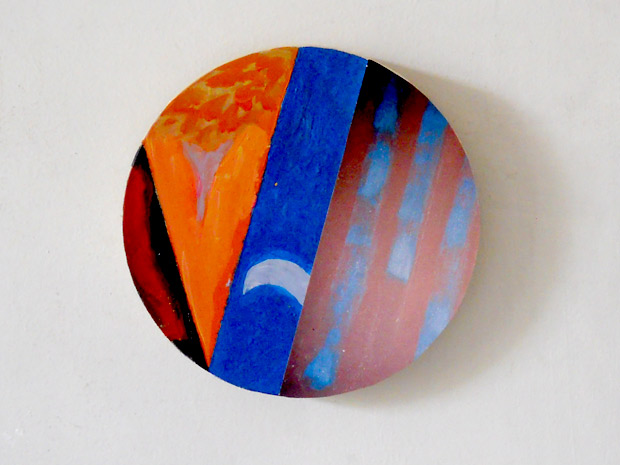 Blue Diagonal - 15cm diameter